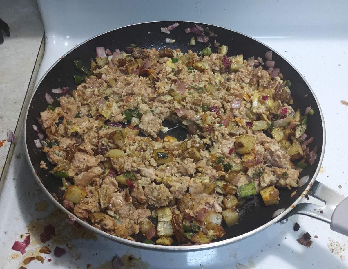 Potato and Pork Omelette